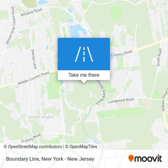 Mapa de Boundary Line
