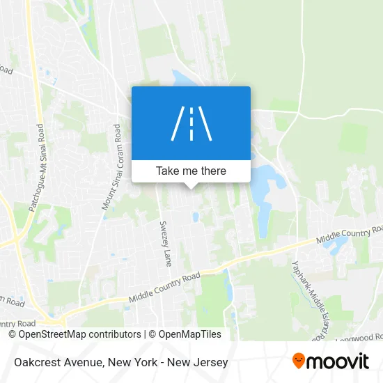 Oakcrest Avenue map