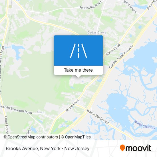 Mapa de Brooks Avenue