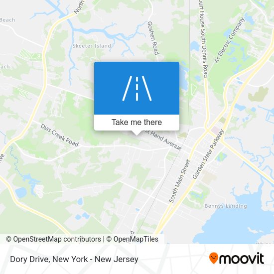 Dory Drive map