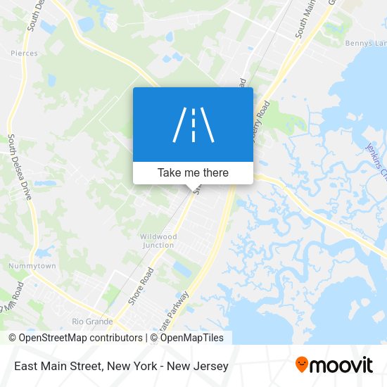 Mapa de East Main Street