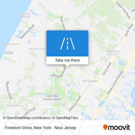 Freedom Drive map