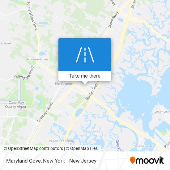 Maryland Cove map