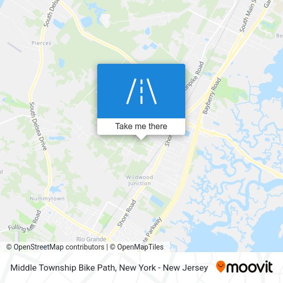 Middle Township Bike Path map