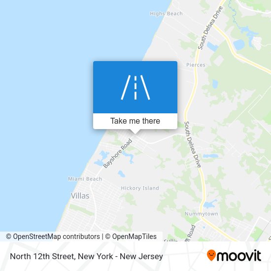 Mapa de North 12th Street