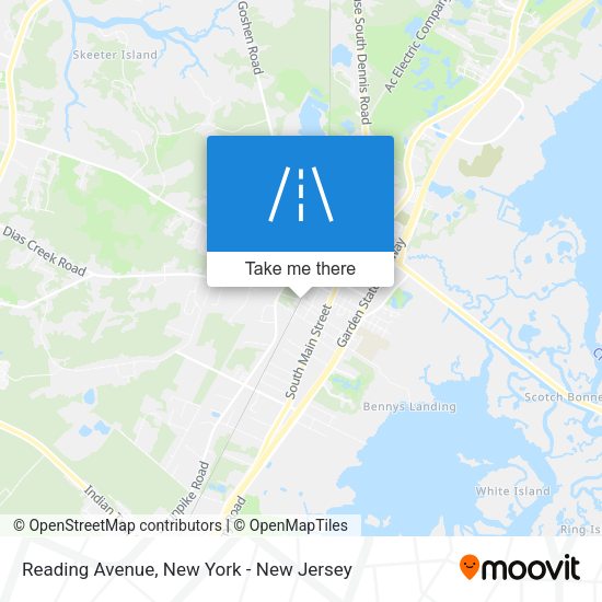 Mapa de Reading Avenue