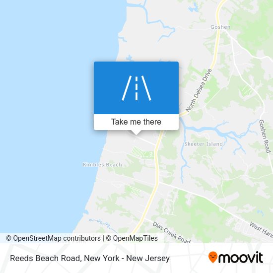 Reeds Beach Road map