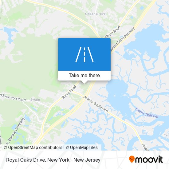 Royal Oaks Drive map