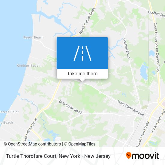 Mapa de Turtle Thorofare Court