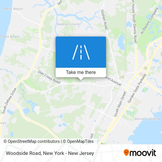 Woodside Road map