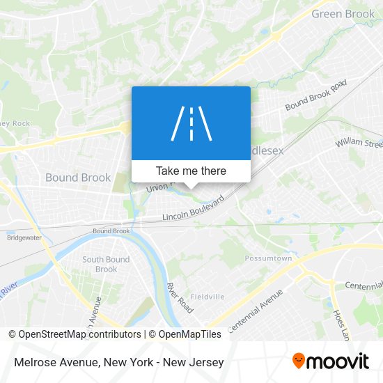 Mapa de Melrose Avenue