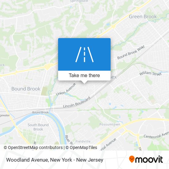 Mapa de Woodland Avenue