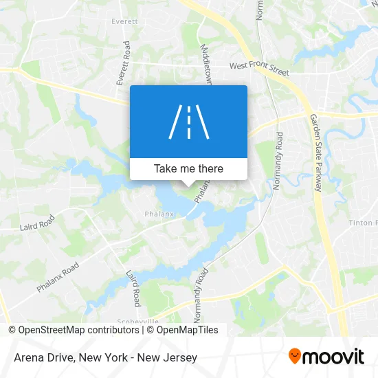 Arena Drive map