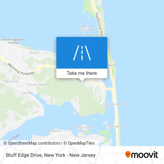 Bluff Edge Drive map
