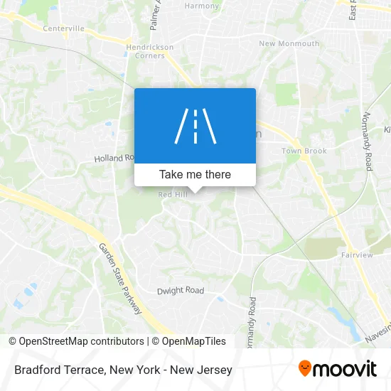 Bradford Terrace map