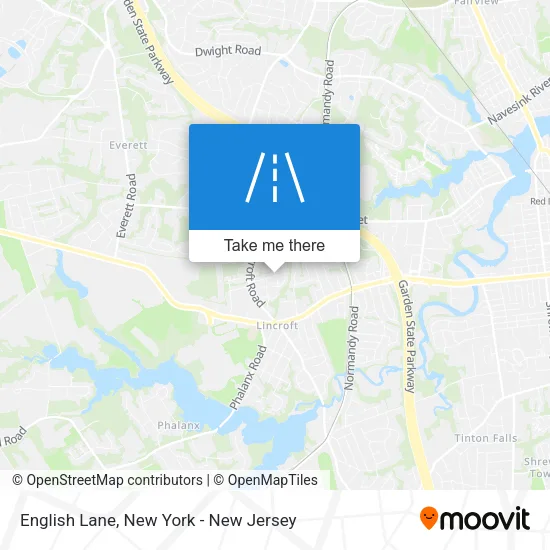 English Lane map