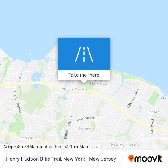 Henry Hudson Bike Trail map