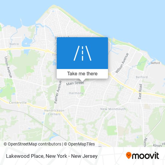 Lakewood Place map