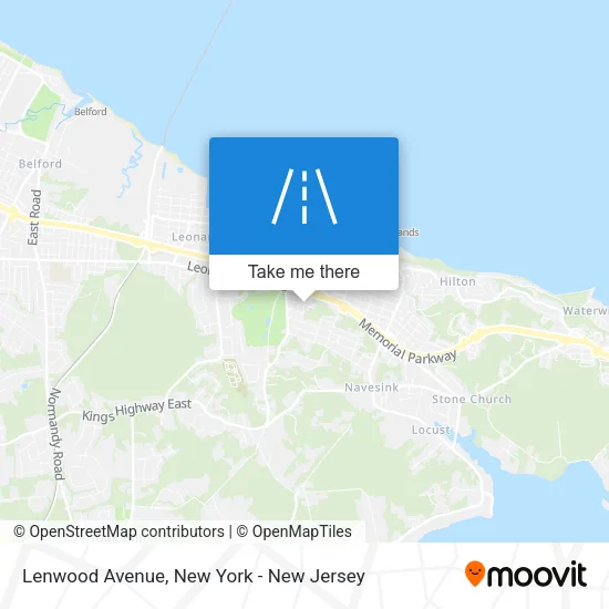 Mapa de Lenwood Avenue