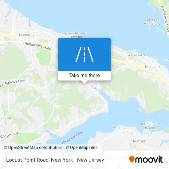 Locust Point Road map