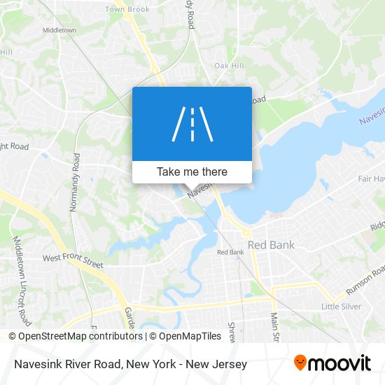 Navesink River Road map