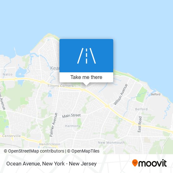 Ocean Avenue map