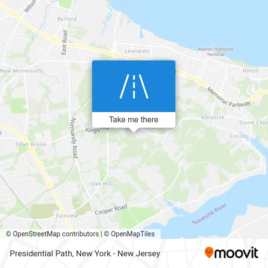 Presidential Path map