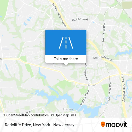Radcliffe Drive map