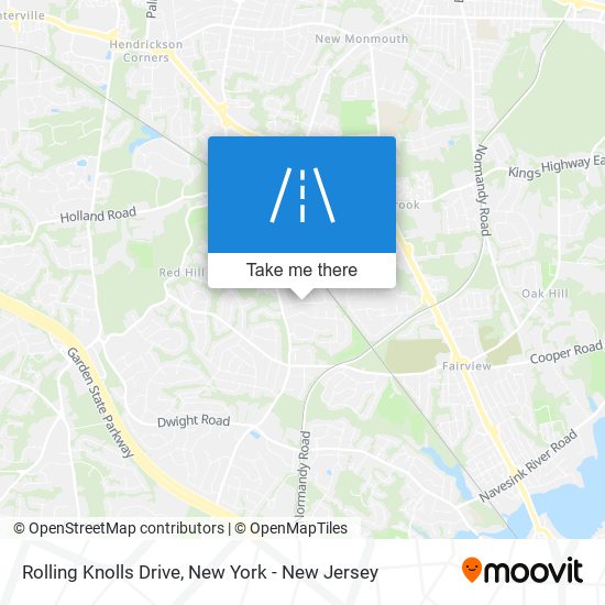 Rolling Knolls Drive map