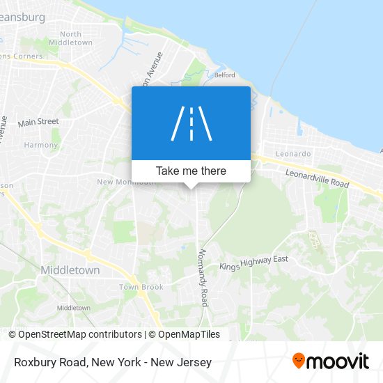 Roxbury Road map