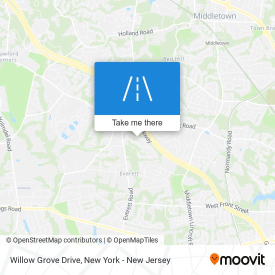 Willow Grove Drive map