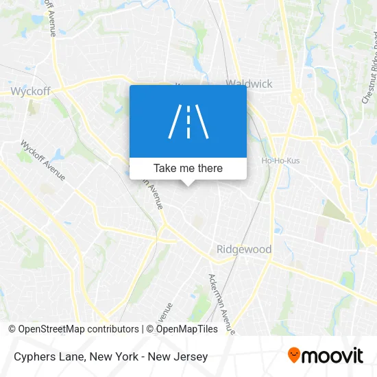 Cyphers Lane map