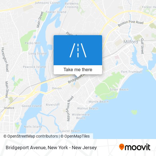 Bridgeport Avenue map
