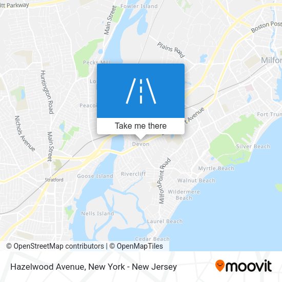 Mapa de Hazelwood Avenue