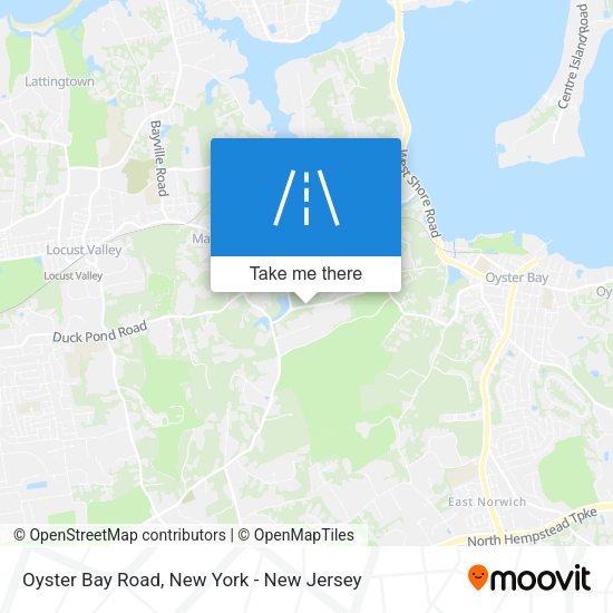 Mapa de Oyster Bay Road