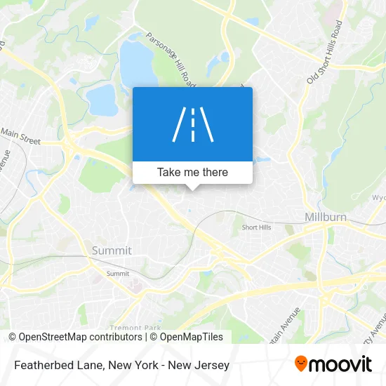 Featherbed Lane map
