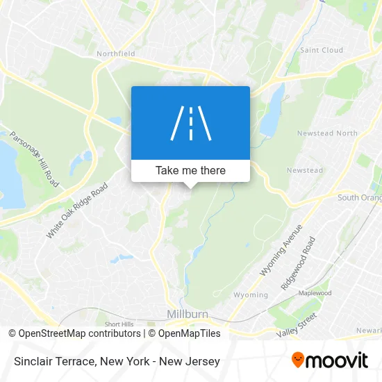 Sinclair Terrace map