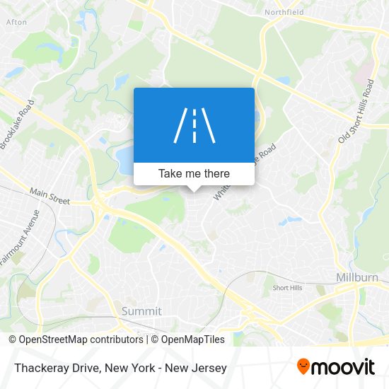 Thackeray Drive map