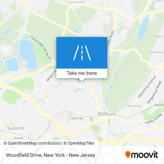 Woodfield Drive map
