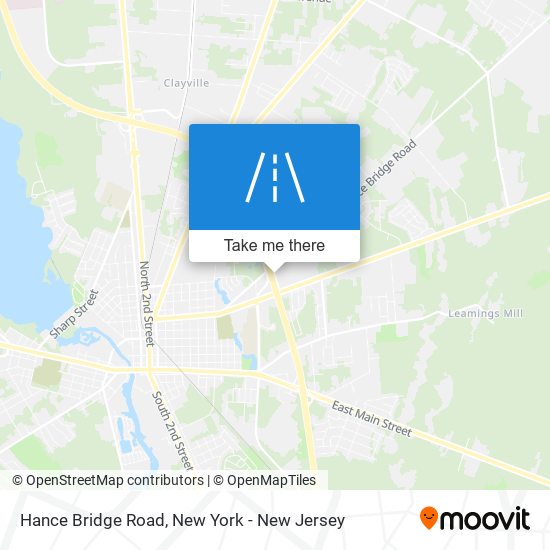 Hance Bridge Road map