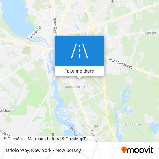 Oriole Way map