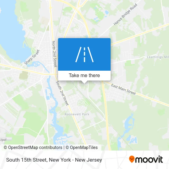 Mapa de South 15th Street