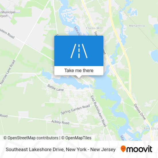 Southeast Lakeshore Drive map