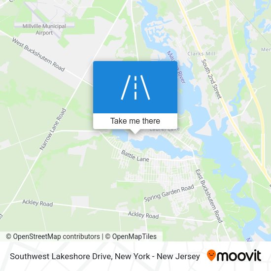 Southwest Lakeshore Drive map