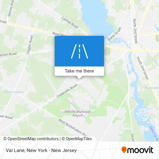 Val Lane map
