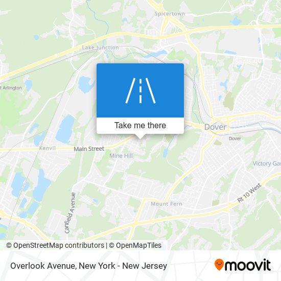 Mapa de Overlook Avenue