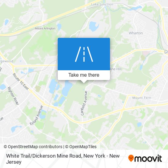 White Trail / Dickerson Mine Road map