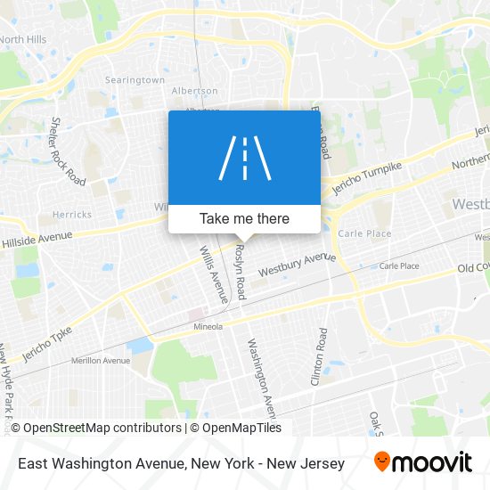 East Washington Avenue map
