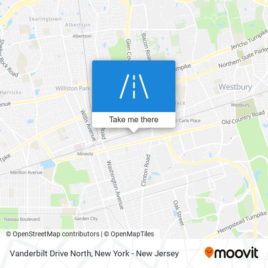 Mapa de Vanderbilt Drive North