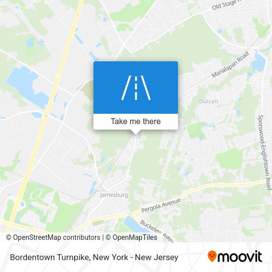 Mapa de Bordentown Turnpike